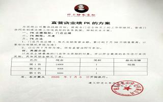直营店业绩争霸，正式打响